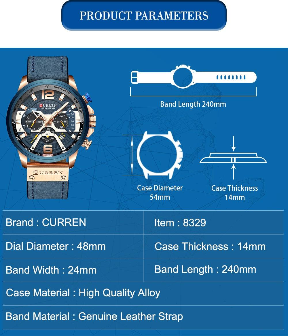 CURREN Luxury Chronograph Wrist Watch for Men - Premium Watches from Dressmycell.com - Just $43.00! Shop now at Dressmycell.com CURREN Luxury Chronograph Wrist Watch for Men - Premium Watches from Dressmycell.com - Just $43.00! Shop now at Dressmycell.com